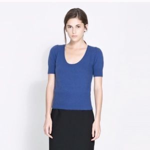 new zara angora wool blend sweater